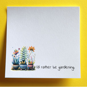 Post-it® Pots de fleurs fantaisistes J'aimerais mieux jardi