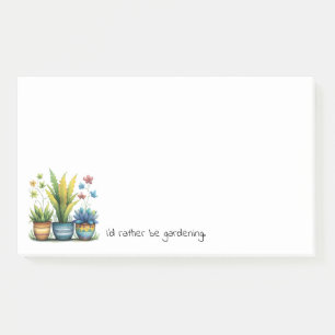 Post-it® Pots de fleurs originaux J'aimerais mieux jardiner