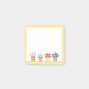 Post-it® Pots et fleurs colorés