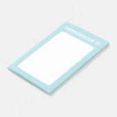 Post-it® Poudre Bleu Moderne Personnalisé Versatile (Incliné)