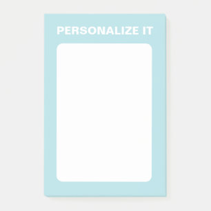 Post-it® Poudre Bleu Moderne Personnalisé Versatile