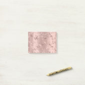 Post-it® Poudre d'or rose rose pâle Pearly Blush (Sur un bureau)