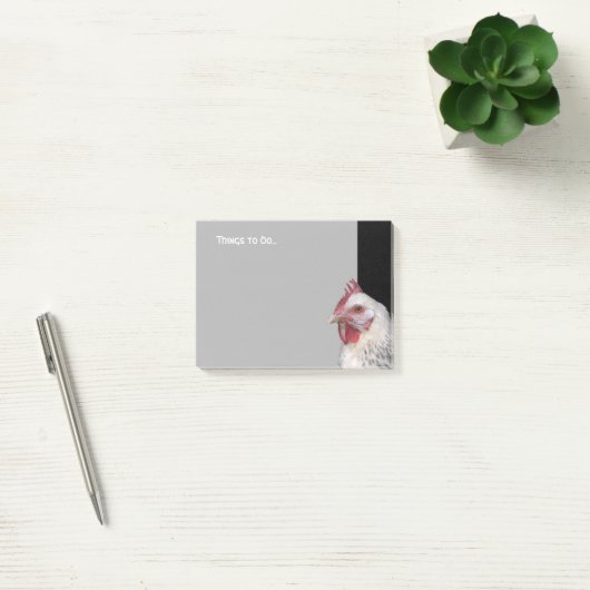 Post-it® Poule blanche (Bureau)