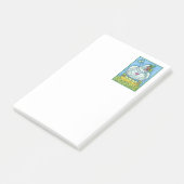 POST-IT® POULE IRLANDAISE DRÔLE, ŒUFS VERTS ET TRÈFLES MIGN (Incliné)