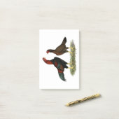 Post-it® Poules Aseel Black Red (Sur un bureau)