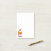 Post-it® Poulet frit avec seau (Sur un bureau)
