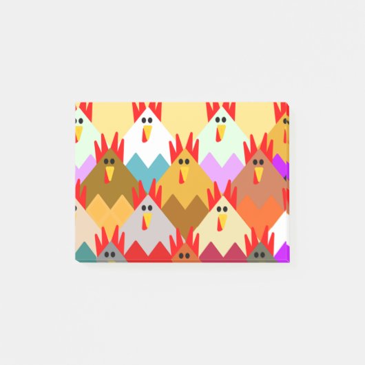 Post-it® Poulets inspirés par les courtepointes (Devant)