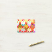 Post-it® Poulets inspirés par les courtepointes (Sur un bureau)