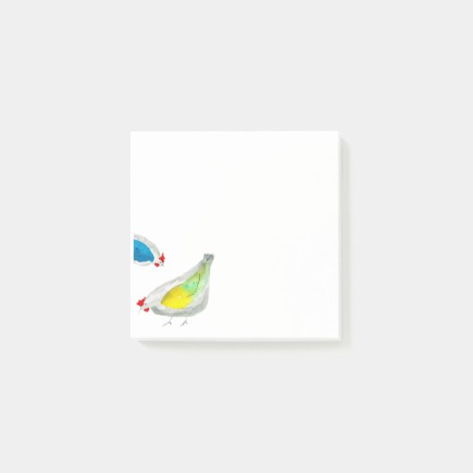 Post-it® Poulets mignons aquarelle (Devant)