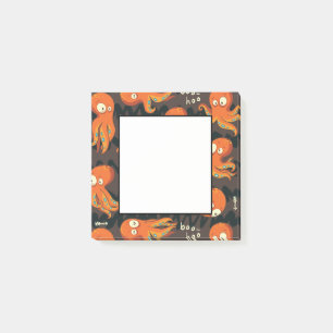 Post-it® Poulpe Boo Orange & Noir Vêtements & Décoration po