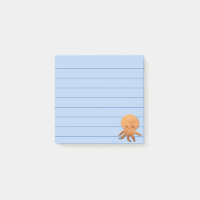 Poulpe de dessin animé mignon avec impression de f