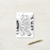 Post-it® Poulpe Kraken Fluide Encre Abstraite (Sur un bureau)