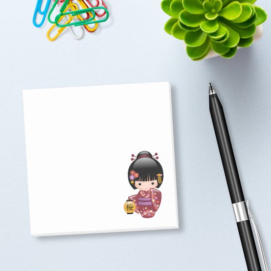 Post-it® Poupée Sakura Kokeshi - Kimono Geisha Girl