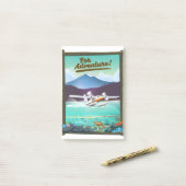 Post-it® Pour Aventure ! Affiche de voyage d'avion de mer (Sur un bureau)