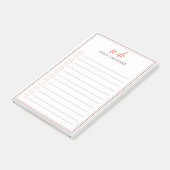 Post-it® Pour faire des notes postales Orange Gray personna (Incliné)