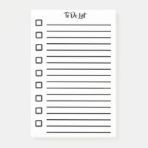 Pour faire la liste des notes collantes blanc
