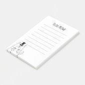 Post-it® Pour faire le MEOW ! /Chat drôle dessinant pour (Incliné)