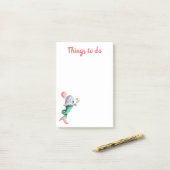 Post-it® Pour faire Sirène de Chouette (Sur un bureau)