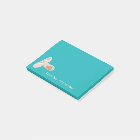 Post-it® Pour Les Enseignants De Ballet Tan Chaussures De D (Incliné)