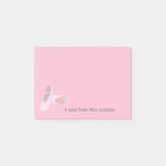 Post-it® Pour les professeurs de ballet Chaussures de danse (Devant)