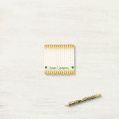 Post-it® Pourpre Chaîne-Comme le motif sur un arrière - (Sur un bureau)