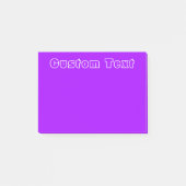 Post-it® Pourpre simple blanc des textes | (Devant)