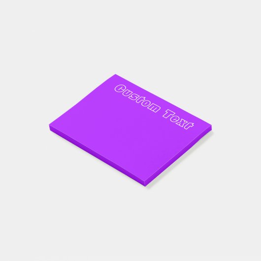 Post-it® Pourpre simple blanc des textes | (Incliné)