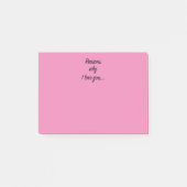 Post-it® Pourquoi je t'aime (Devant)