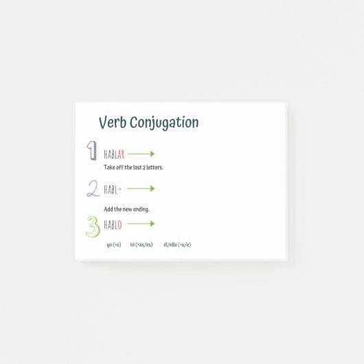 Post-it® Pratique espagnole de conciliation verbale (Actuel (Devant)