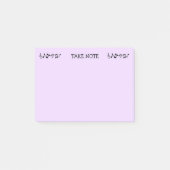 Post-it® Prendre note Purple Music Post-it Notes (Devant)
