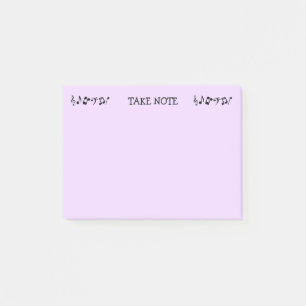 Post-it® Prendre note Purple Music Post-it Notes