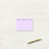 Post-it® Prendre note Purple Music Post-it Notes (Sur un bureau)