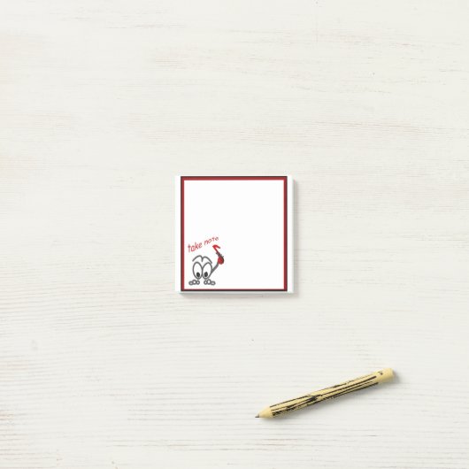 Post-it® Prenez Note Musique Professeur Funny Stickman Post (Sur un bureau)