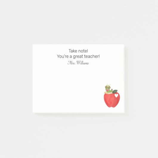 Post-it® Prenez note Votre grand professeur, Appréciation d (Devant)
