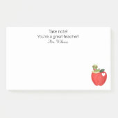 Post-it® Prenez note Vous êtes un excellent professeur,Reme (Devant)