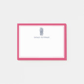 Post-it® Prép ananas | Pink & Navy personnalisé (Devant)