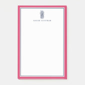 Post-it® Prép ananas | Pink & Navy personnalisé (Devant)