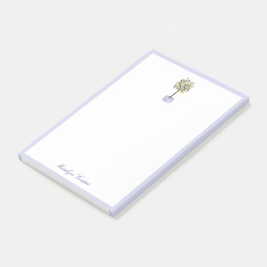 Post-it® Preppy Chinoiserie Topiary Post-It Notes (Incliné)