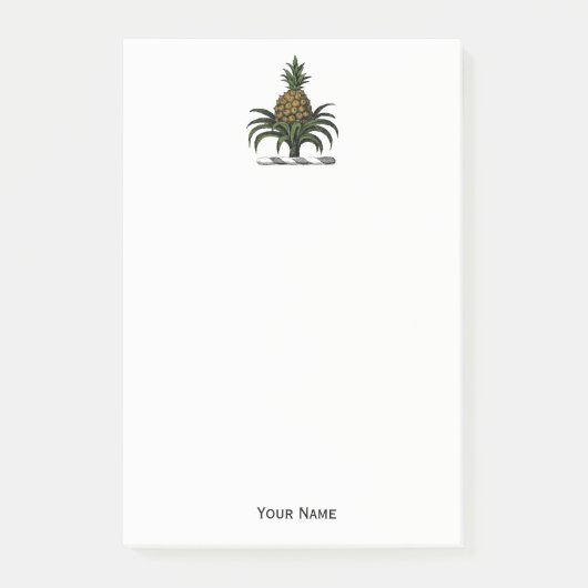 Post-it® Préppy Heraldique Ananas couleur crête WT (Devant)