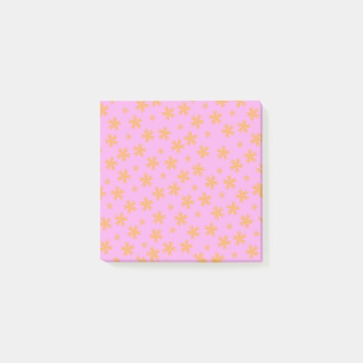 Post-it® Preppy Orange Rose Hippie Motif (Devant)