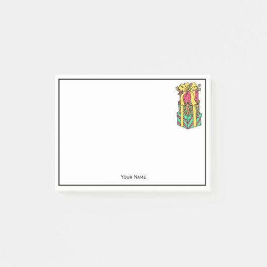 Post-it® Présentations de Noël enroulées empilées Noël (Devant)