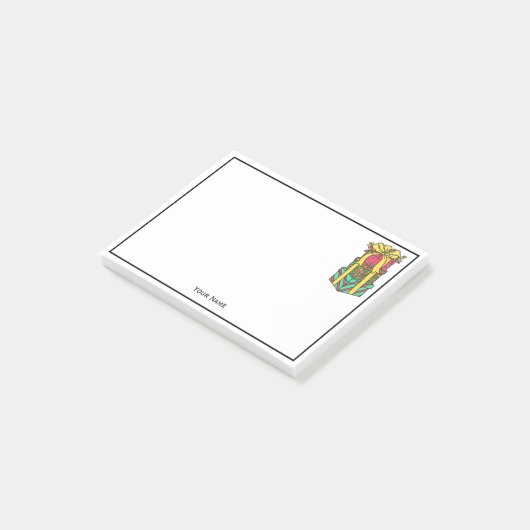 Post-it® Présentations de Noël enroulées empilées Noël (Incliné)