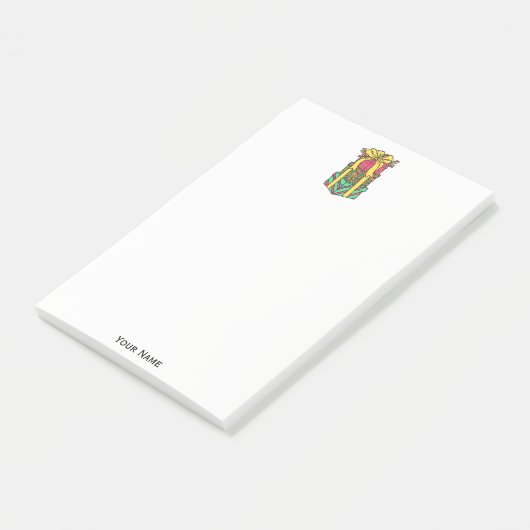 Post-it® Présentations de Noël enroulées empilées Noël (Incliné)