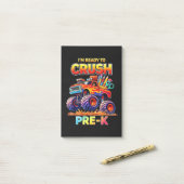 Post-it® Prêt à écraser le camion monstre pré-maternelle re (Sur un bureau)