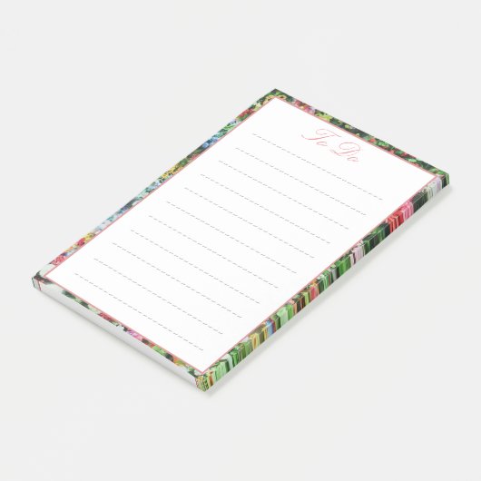 Post-it® Pretty Floral Border To Do List (Incliné)