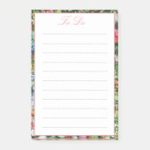 Post-it® Pretty Floral Border To Do List (Devant)
