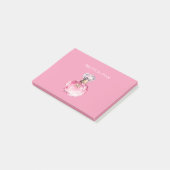 Post-it® Pretty in Pink Perfume Bottle Gold Horse Charm (Incliné)