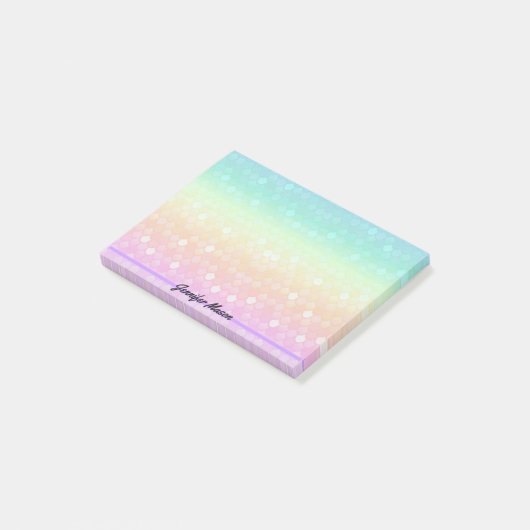Post-it® Pretty Pastel Mermaid Personal Ajouter Nom (Incliné)