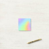 Post-it® Pretty Pastel Rainbow Blur Post-it Notes (Sur un bureau)