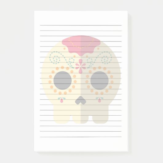 Post-it® Pretty Sugar Skull Post-It Notes (Devant)